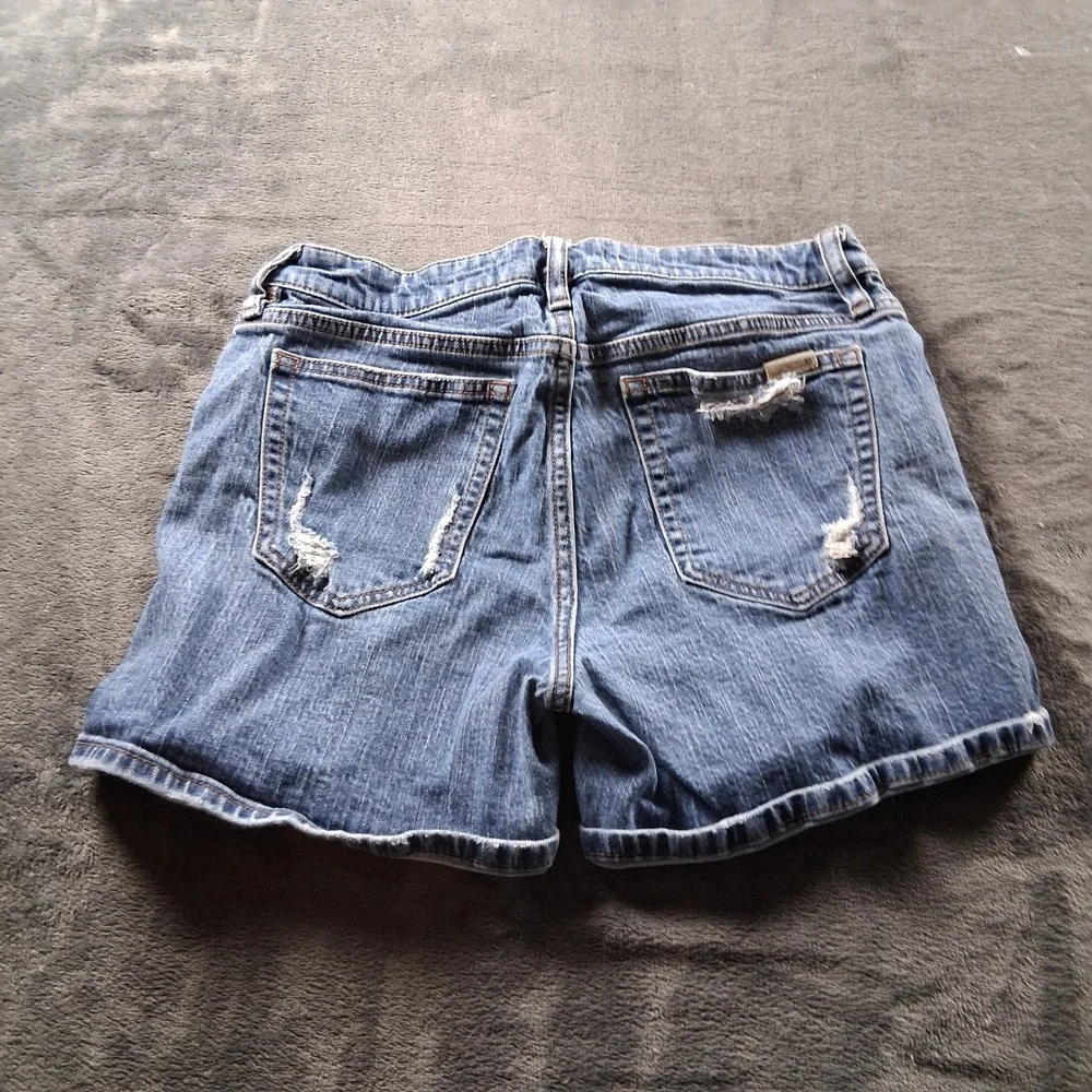 Joe's Jeans Denim Shorts Womens 28 Blue Distressed Cuffed Mid Rise 3082